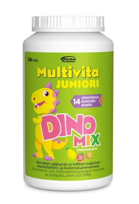 Orion Multivita Juniori Dino Mix Monivitamiini 儿童多维含片200粒