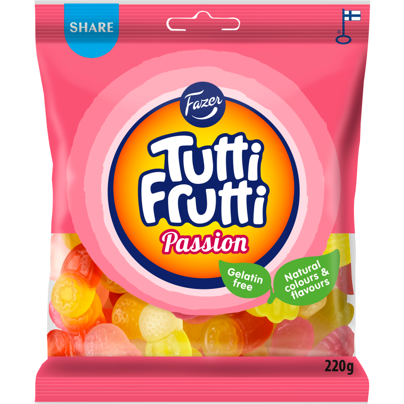 Fazer Tutti Frutti 水果味软糖220 g Passion
