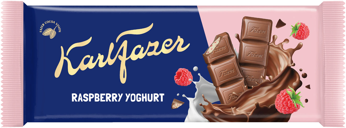 Fazer Karl 树莓酸奶巧克力 100g