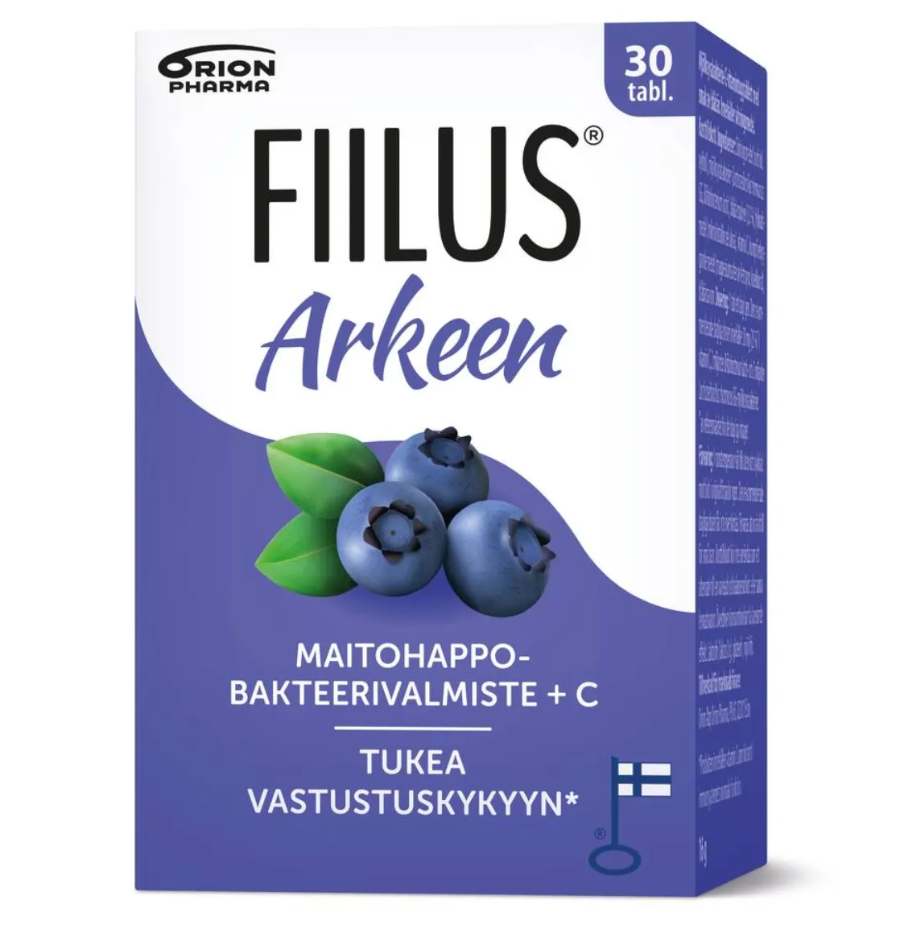 Fiilus 益生菌咀嚼片蓝莓味 30粒