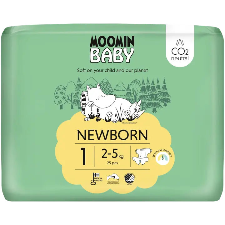 Moomin Baby适合2-5kgNewBorn 1 粘贴型尿不湿 25片