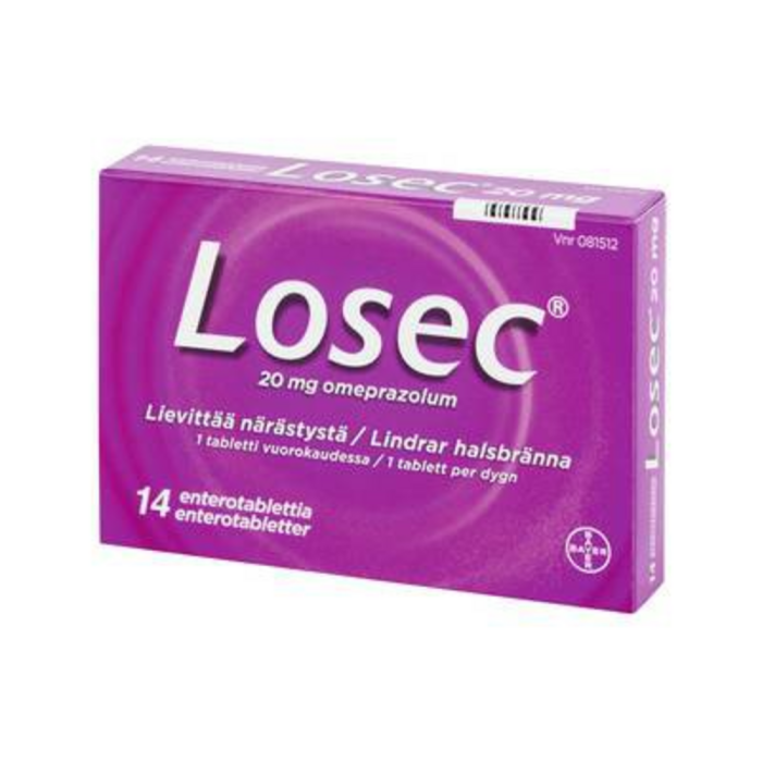 LOSEC ENTEROTABLETTI 护胃片 20MG 14片