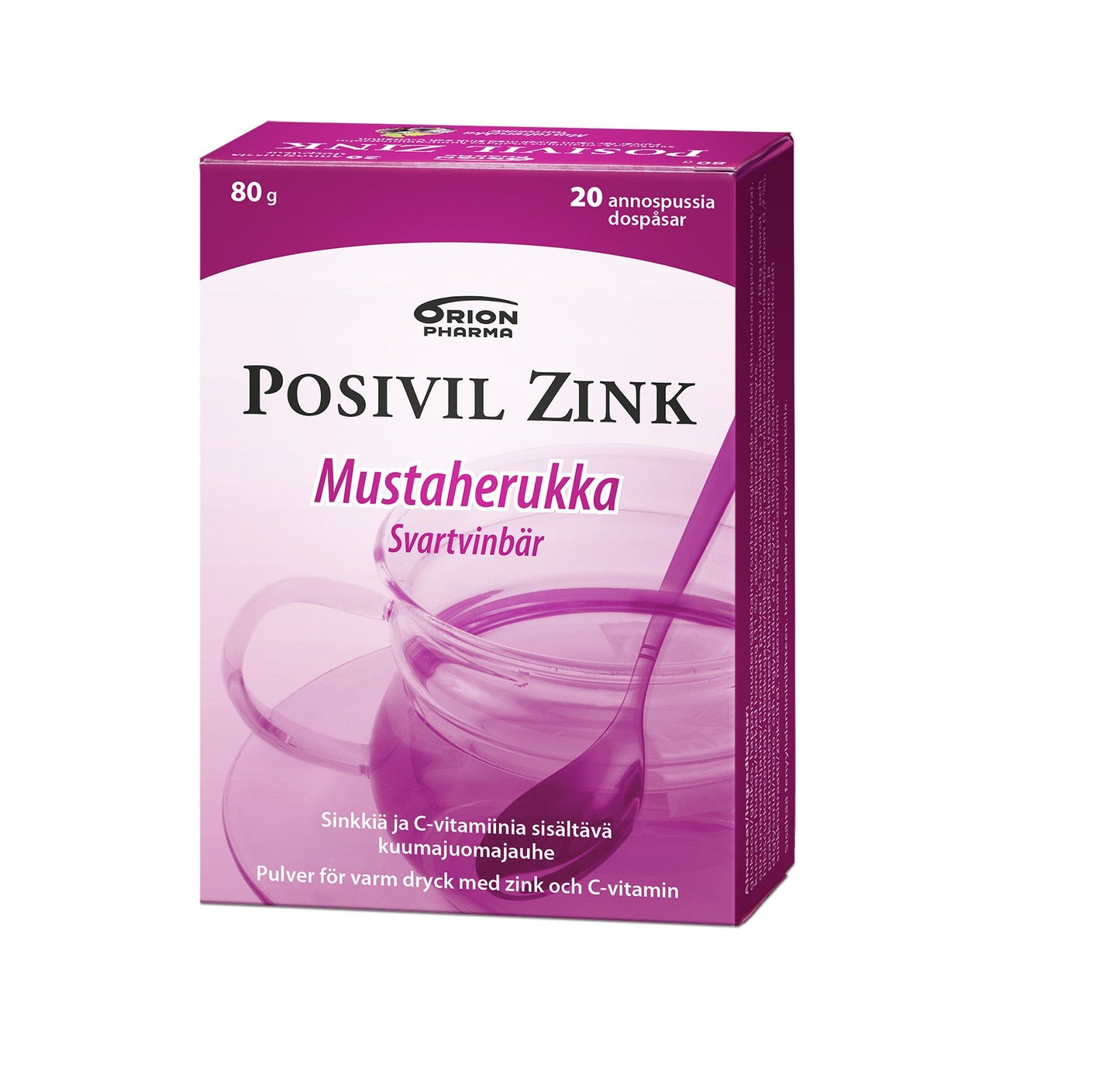 ORION Posivil Zink果味VC 黑加仑味 20袋