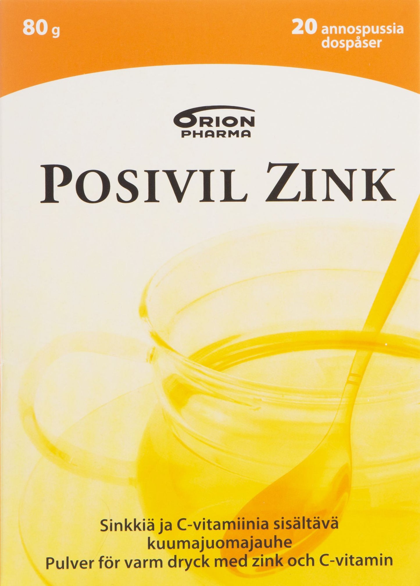 ORION Posivil Zink果味VC+锌 柠檬味 20袋