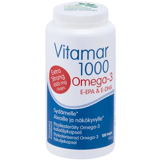3瓶装 Hankintatukku Vitamar 1000深海鱼油胶囊100粒