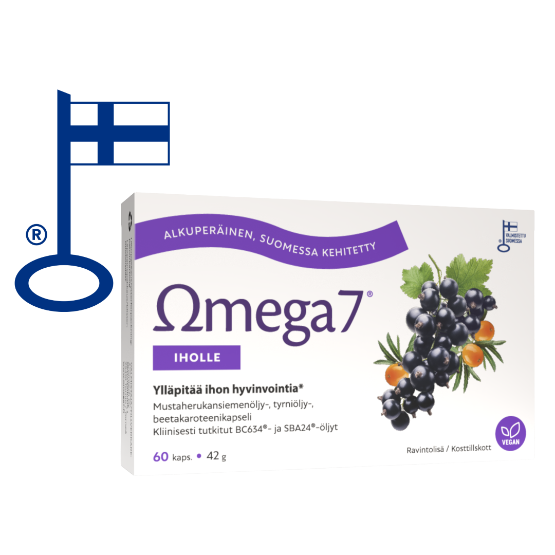 Omega7 BC634® + SBA24®黑加仑沙棘籽油胶囊60粒