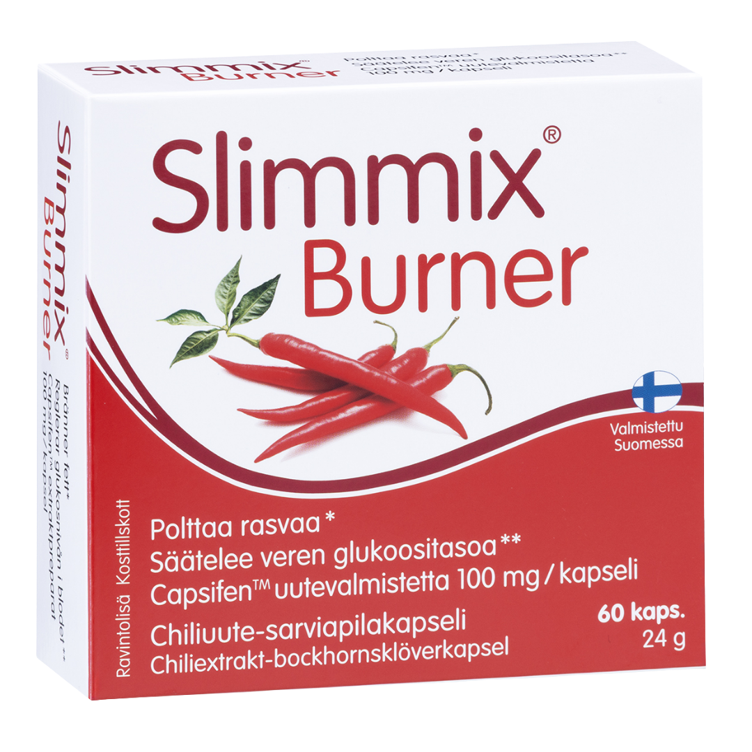 Hankintatukku Slimmix Burner燃烧脂肪辣椒提取物 60粒