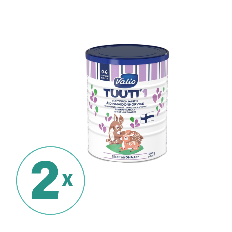 2罐装Valio婴幼儿奶粉 Tuuti一段奶粉800g