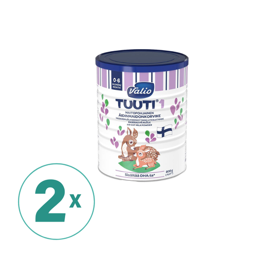 2罐装Valio婴幼儿奶粉 Tuuti一段奶粉800g