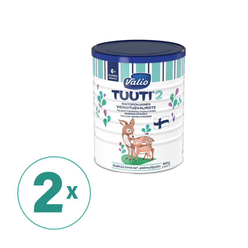 2罐装Valio 婴幼儿奶粉Tuuti二段奶粉800g