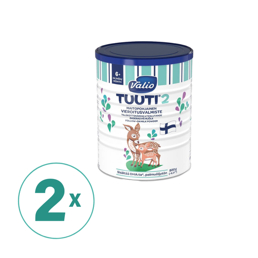 2罐装Valio 婴幼儿奶粉Tuuti二段奶粉800g