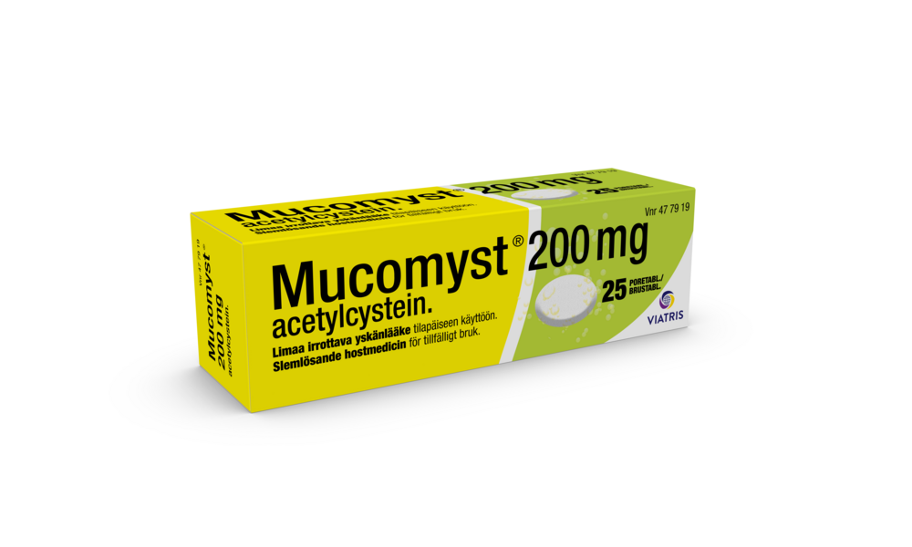 MUCOMYST乙酰半胱氨酸止咳泡腾片25粒