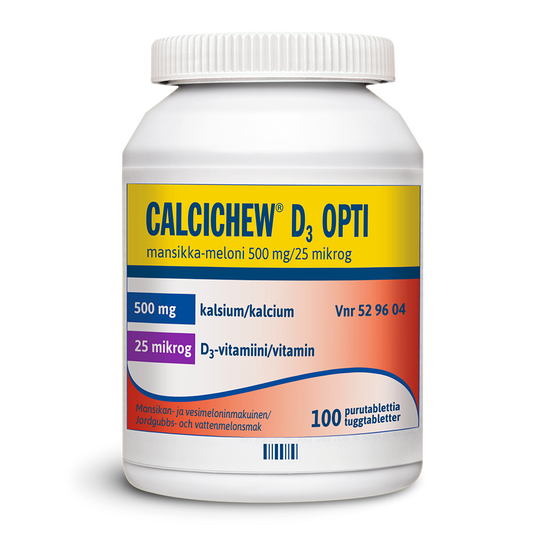calcichew钙片含VD 25mg 蜜瓜草莓味100粒