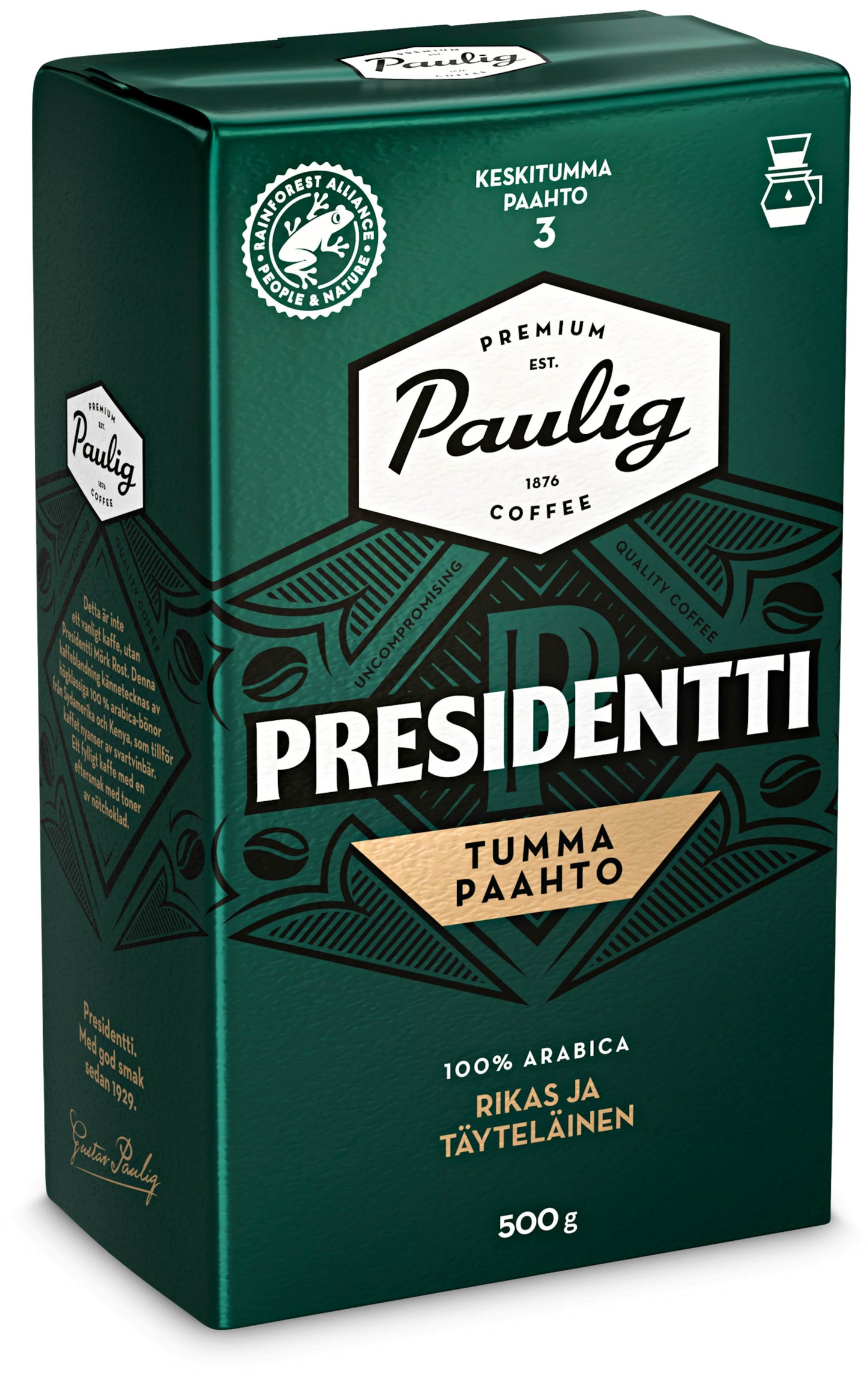 PAULIG  Presidentti 深烘焙咖啡粉 500克
