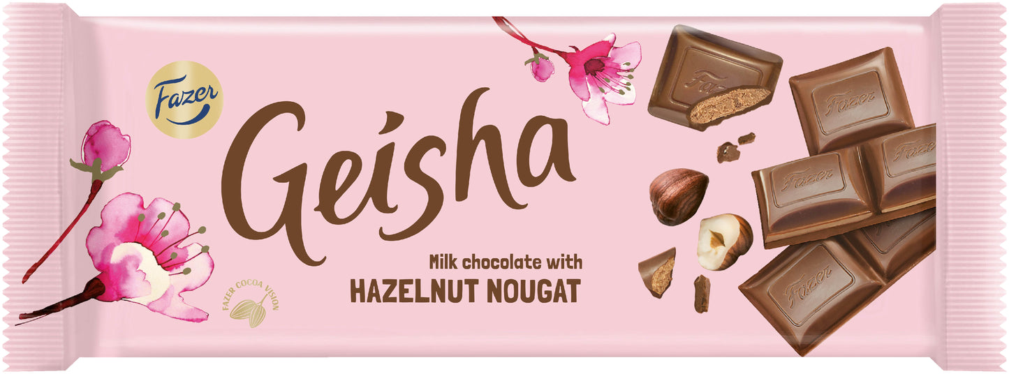 Fazer Geisha 榛仁巧克力块 100g