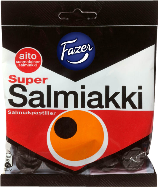Fazer Super Salmiakki 甘草糖80 g