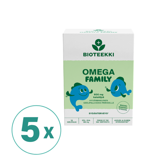 5盒装 Bioteekin儿童果冻鱼油草莓柠檬味54粒