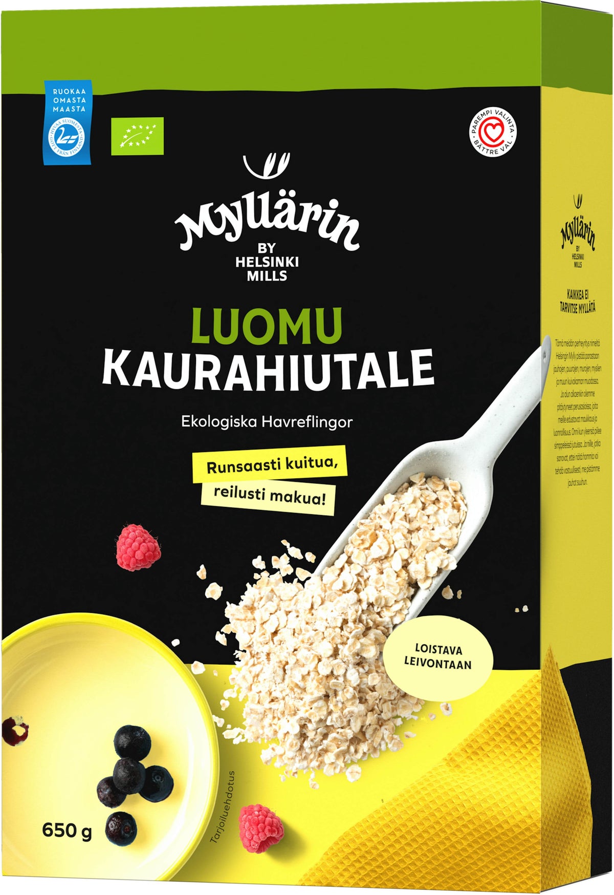 Mylläri 有机燕麦片 650克