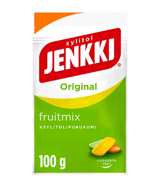 Jenkki 混合水果味木糖醇口香糖 100g