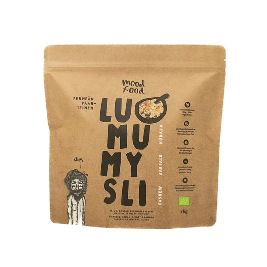 Moodfood有机无麸质燕麦 麦片300克 含腰果、蔓越莓和蜂蜜