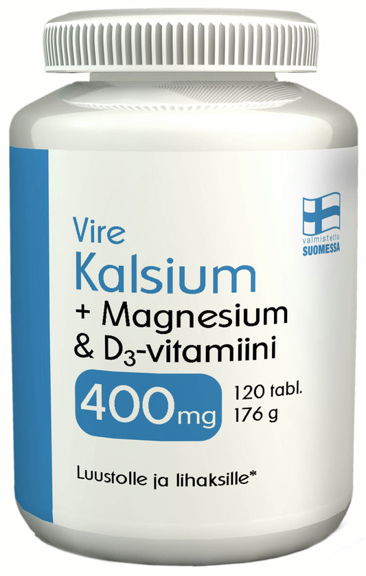 Vire Kalsium + Magnesium D-vitamin 120 tabl钙镁片120粒
