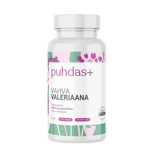 Puhdas+  Vahva Valeriaana 强效缬草胶囊 60粒
