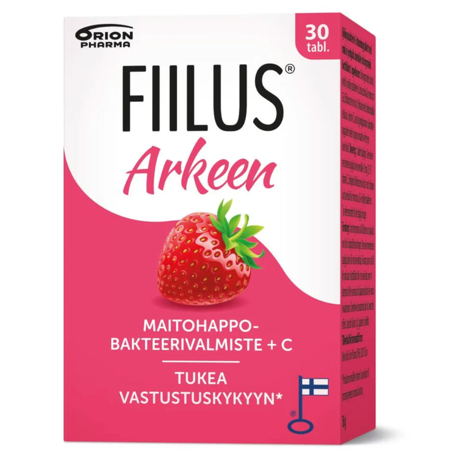 Fiilus 益生菌咀嚼片草莓味 30粒