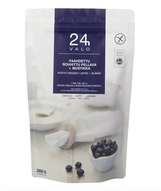 Valo24h天然野生亚麻籽蓝莓粉300g