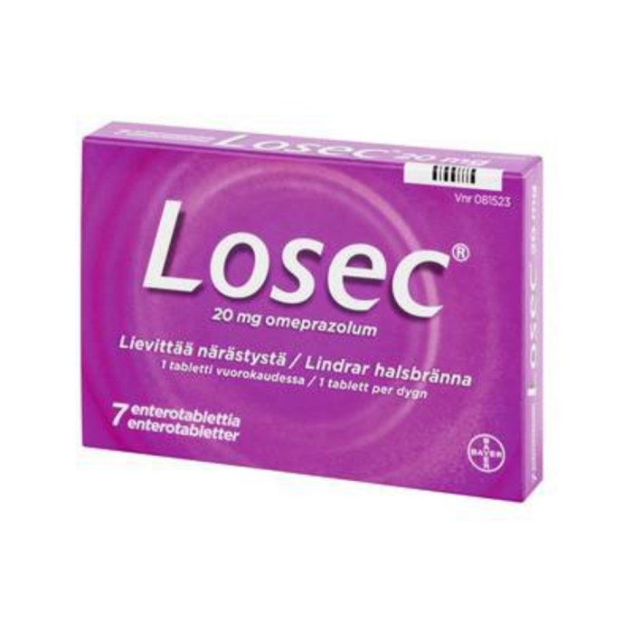LOSEC ENTEROTABLETTI 护胃片 20MG 7片