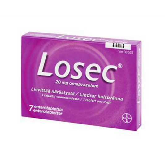 LOSEC ENTEROTABLETTI 护胃片 20MG 7片