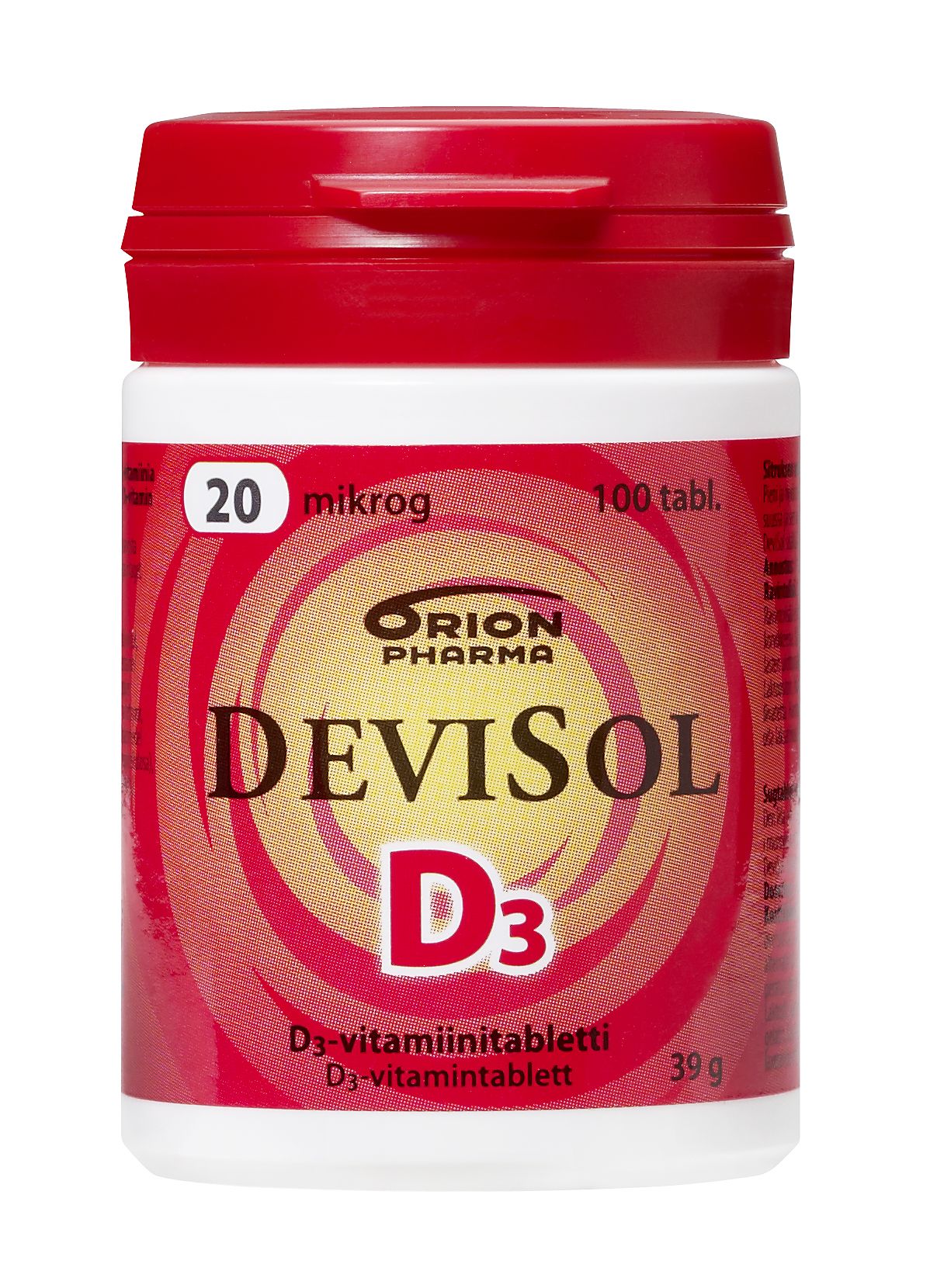 Orion Devisol 20mg 维生素d3 100粒