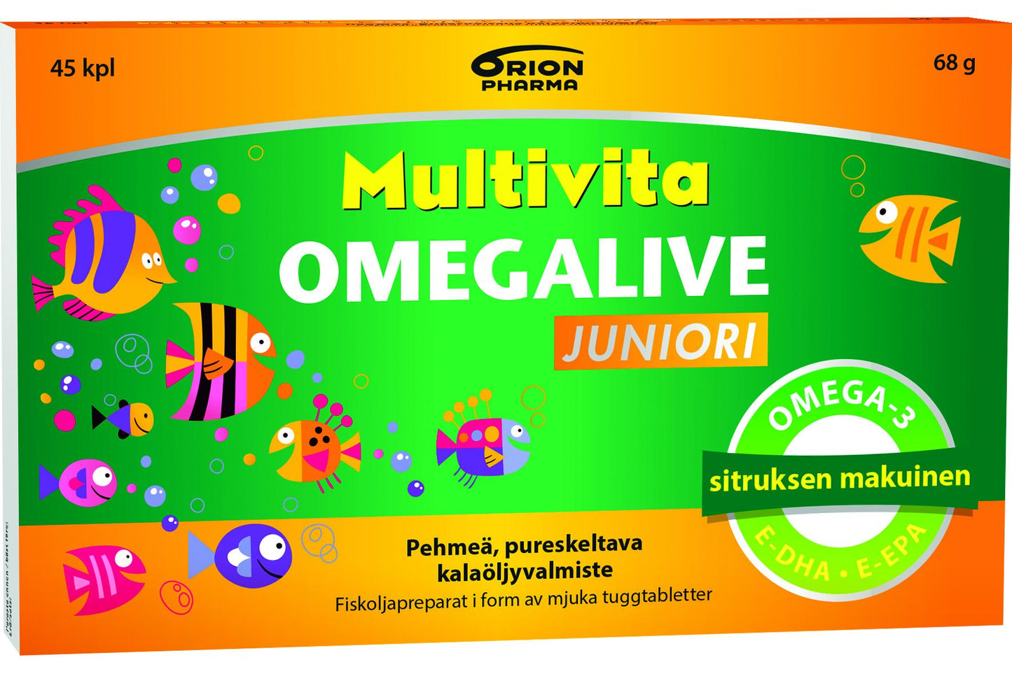 Orion Multivita Omegalive 儿童鱼油 45粒