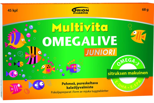Orion Multivita Omegalive 儿童鱼油 45粒