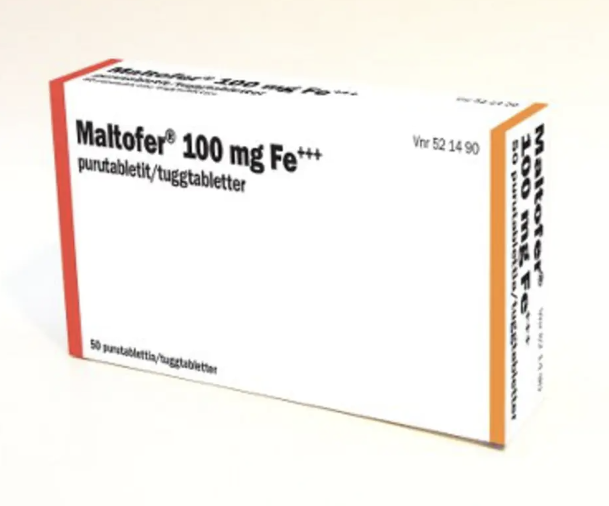 MALTOFER 100mg 补铁片 50粒
