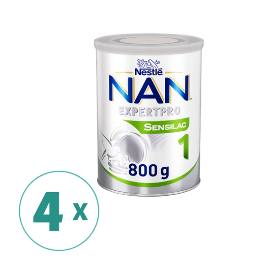 4罐装 Nestlé NAN 婴幼儿奶粉 雀巢一段Sensilac舒适 800g