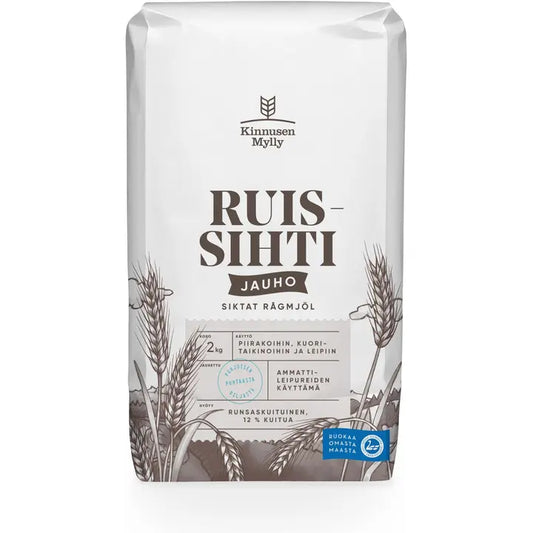 Kinnunen Mylly黑麦 裸麦面粉 2kg