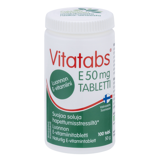 Hankintatukku Vitatabs E 50 mg维生素E 片剂100粒