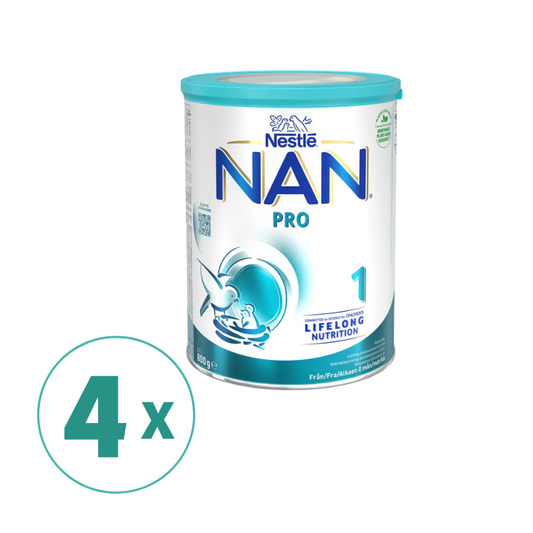 4罐装Nestlé NAN婴幼儿奶粉雀巢一段Pro 800g