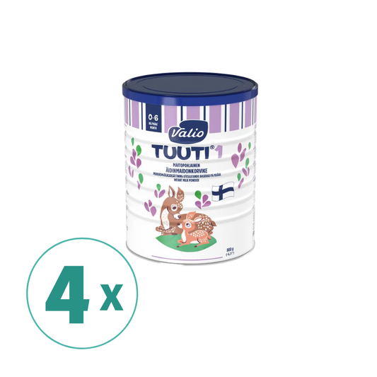 4罐装Valio婴幼儿奶粉 Tuuti一段奶粉800g