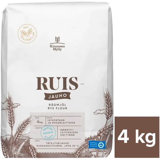 Kinnunen Mylly黑麦 裸麦面粉 4kg