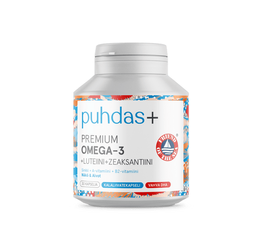 Puhdas+ 叶黄素玉米黄质 鱼油30粒